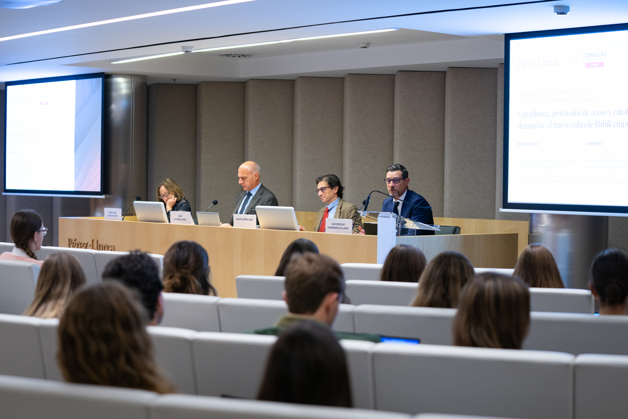 Aula de Debate Pérez-Llorca/ICADE: Compliance, protocolos de acoso y canal de denuncias